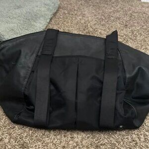 Lululemon Like New Rare Black Leatherette Free to Be Bag